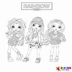 rainbow high coloring pages1