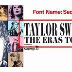 red taylor swift font4