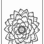 flor de lótus desenho colorida4