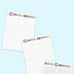 What is a free printable book report template?3