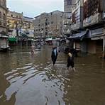 What happened to a flooded house in Karachi on July 26?4