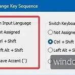 is there a command key on a windows keyboard to change the language windows 101