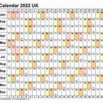 What format is a 2022 yearly calendar?4