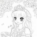 imágenes para colorear de princesas anime1