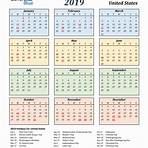 What file formats can I download the 2019 calendar with holidays?4