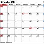 How do I print a calendar for November 2020?2