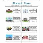 places around the town worksheets2