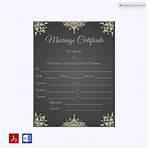 marriage certificate template4