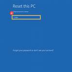 how do i reset my windows tablet without a password windows 103