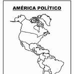 mapa político da américa para colorir1