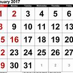 jan wajduta 2017 calendar printable free by month2