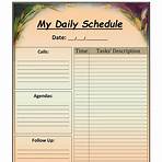 what is a daily schedule sample pdf format4