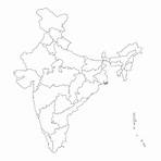 political of india city map printable3