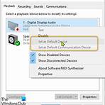 What is the default audio playback device?2