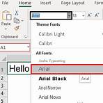how do you write a font reference in excel3