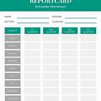benenden school report card template for daycare for kids printable5