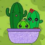 cactus animado para colorear2