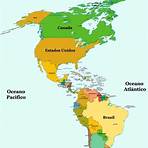 mapa continente americano divisão politica2