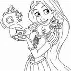 imagem da rapunzel para colorir1