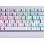teclado mecânico branco gamer1
