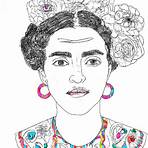 frida kahlo obras para colorir5