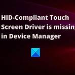 how do i disable a hid-compliant touch screen drivers3