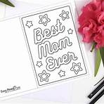 mother's day card to color1
