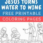christmas candy cane coloring page jesus turns water into wine1