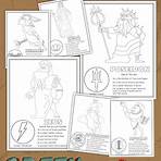How do I download all 12 Greek god and goddess coloring pages?1