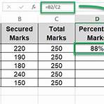 percentage formula in excel sheet3