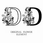images of the letter d with flowers clip art4