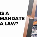 define mandate vs law2