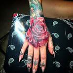 rose tattoo on hand4