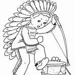 native american night before christmas coloring sheets for kids1