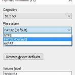 can windows 10 format fat32 quick start free2