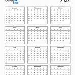 What file formats can I download the 2022 calendar with holidays?3