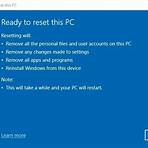 How do I Reset my Windows 10 device?2