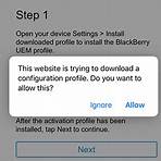 how do i activate my blackberry uem device on iphone 64