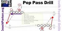 Pop Pass Youth Football Drill for Passing by Coach Parker