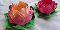 Origami lotus (modular, traditional)
