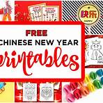 traditional food chinese new year animals printable sheets4