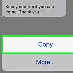 How do you copy and paste text messages?4