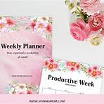 sample weekly schedule2