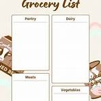 shopping list template2