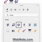 What is the keyboard shortcut for music emoji?1