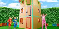 Riesiges Papphaus – lustige Abenteuer für Kinder!