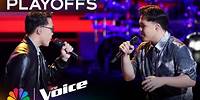 Twins Justin & Jeremy Garcia Are PITCH-PERFECT Covering "Castle on the Hill" | Voice Playoffs | NBC