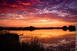 Sunset at Sawhill Ponds, Boulder, Colorado high quality ...