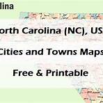 printable nc map with counties and cities listed2