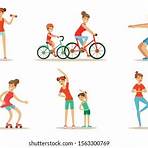 cartoon images of children exercising3